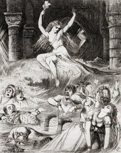 Illustration after J. Tenniel for the poem 